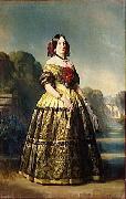 Franz Xaver Winterhalter Portrait of Luisa Fernanda of Spain Duchess of Montpensier oil on canvas